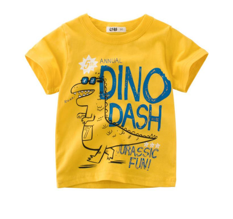 Camiseta Amarela Dino Dash